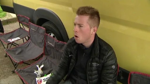 Interview de Philip Lavery (Amicale Cycliste Bisontine) avant départ 5ème étape