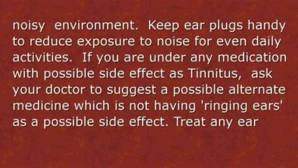 How To Stop Ringing Ears.