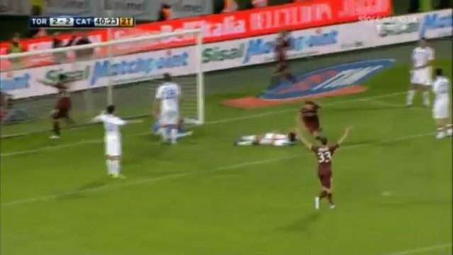 Torino - Catania ^ ROLANDO BIANCHI GOAL E SALUTI ^ real audio