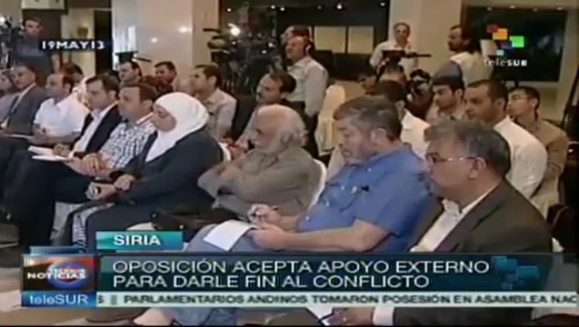 Oposición siria acepta apoyo externo para finalizar conflicto