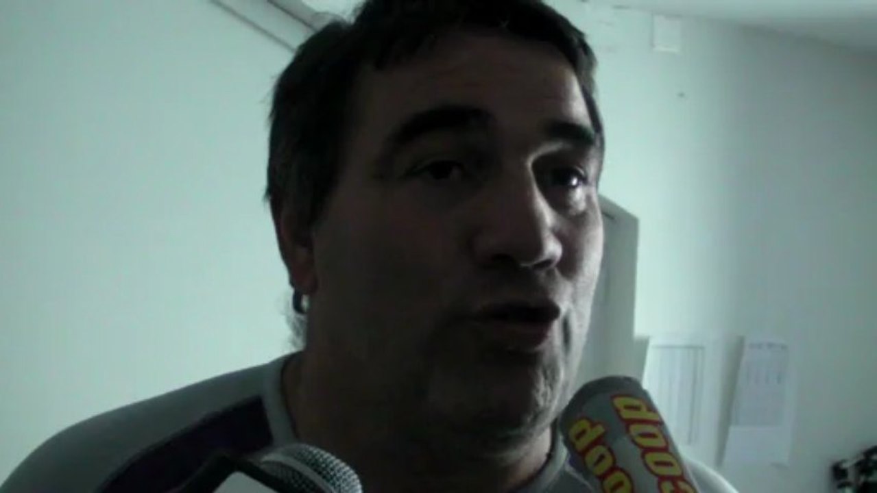 Rugby Fédérale1  - Franck Maréchal réagit après USB - Lille (demi-finale aller)