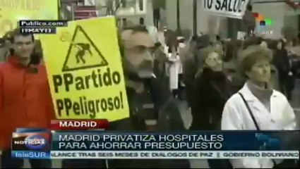 Madrileños vuelven a marchar en defensa de la sanidad pública