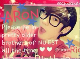 HAPPY BIRTHDAY TO ARON(NU'EST)
