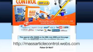 Mass Article Control - #1 Article Creator And Submitting Solution | Mass Article Control - #1 Article Creator And Submitting Solution