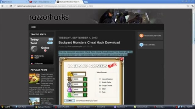 Backyard Monster cheats hacks