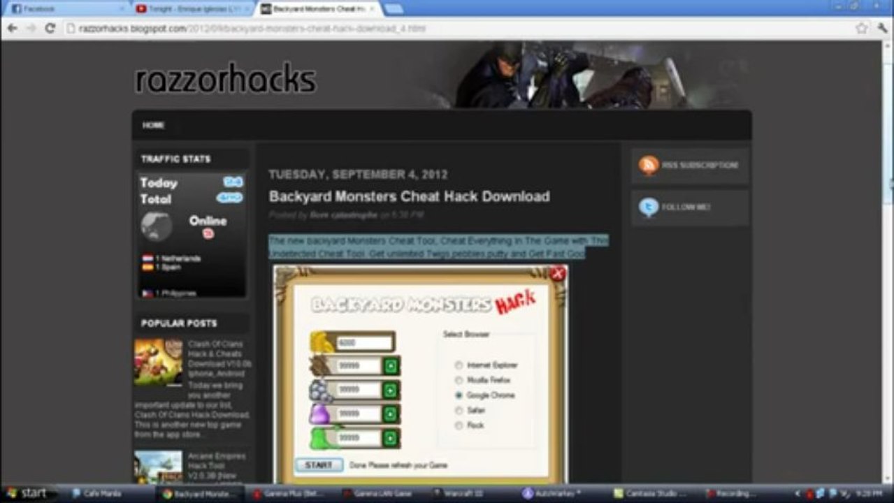 Backyard Monster cheats hacks