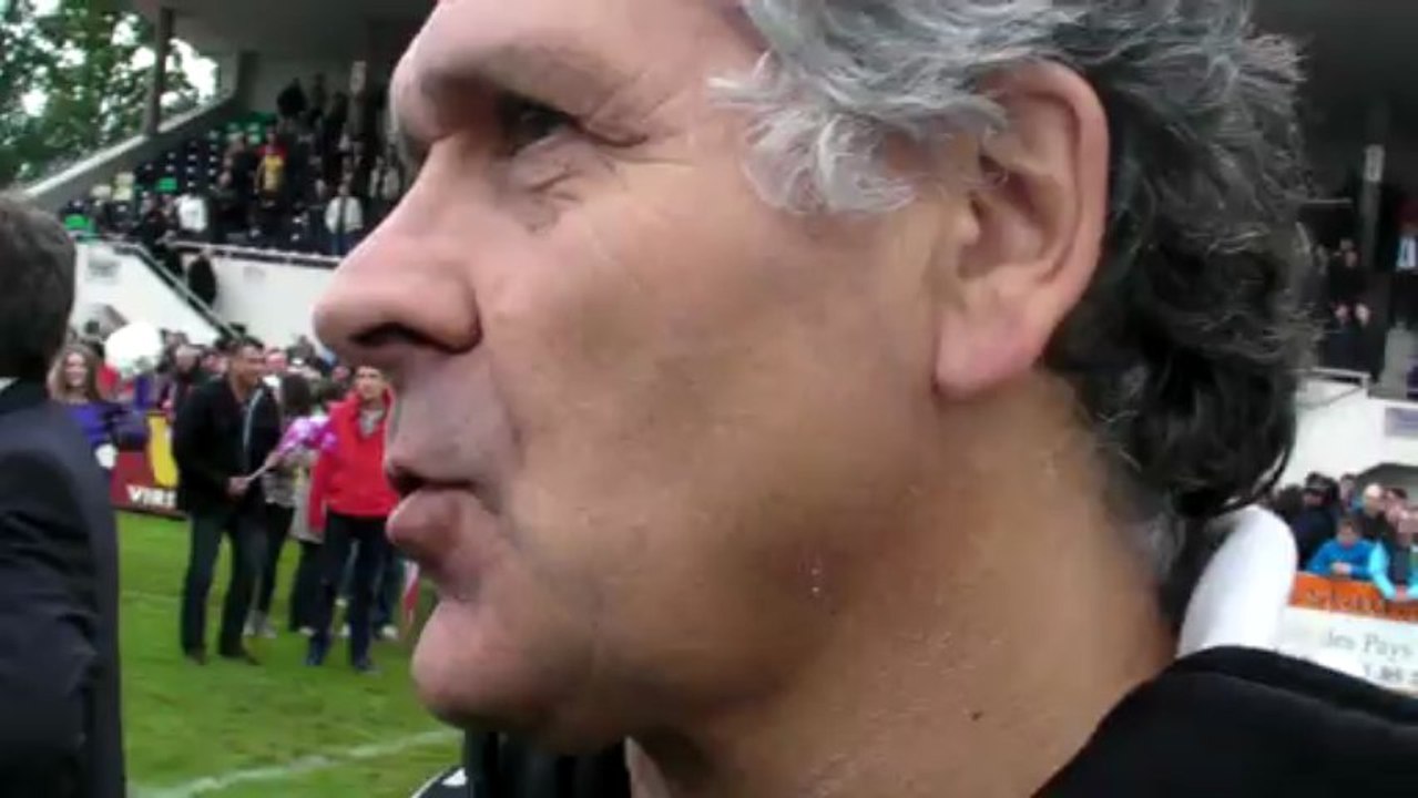 Rugby Fédérale1  - Pierre Chadebech réagit après USB - Lille (demi-finale aller)