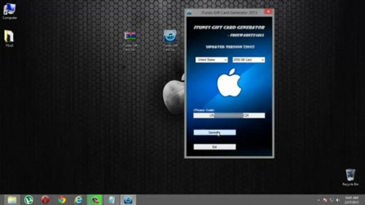 New iTunes Gift Card Generator 2013 Free Download [Mediafire]