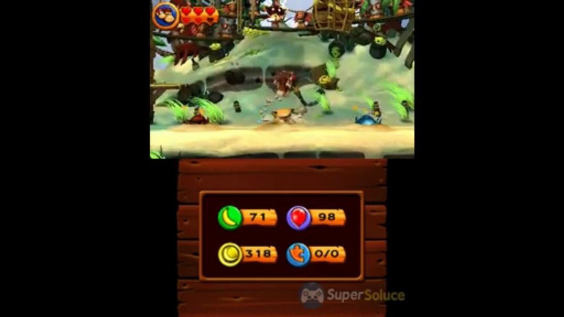 Soluce Donkey Kong Country Returns 3D : 2-B Pirates Pince-Sans-Rire - Vidéo  Dailymotion