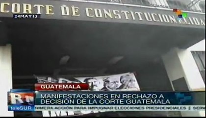 Protestan en Guatemala por anulación de sentencia a Ríos Montt