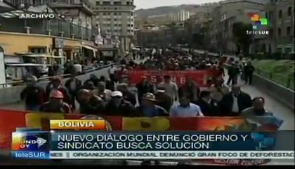 Nuevo diálogo entre Gobierno boliviano y COB busca solución