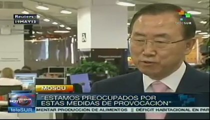 Ban Ki Moon preocupado por lanzamiento de misiles de Pyongyang