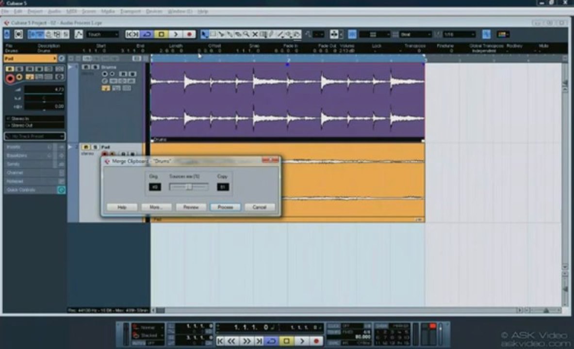 CURSO EN DVD | CUBASE 5 TUTORIAL DVD LEVEL 3 | CLASE 02 - EDICION Y PROCESAMIENTO DE AUDIO