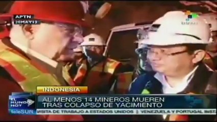 Catorce mineros muertos en mina de Freeport en Indonesia