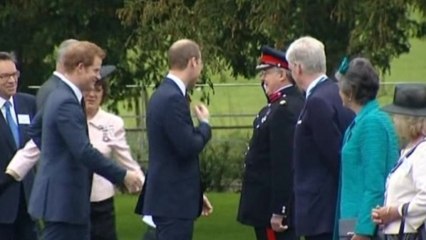 Britain's Princes William and Harry open care centre for soldiers