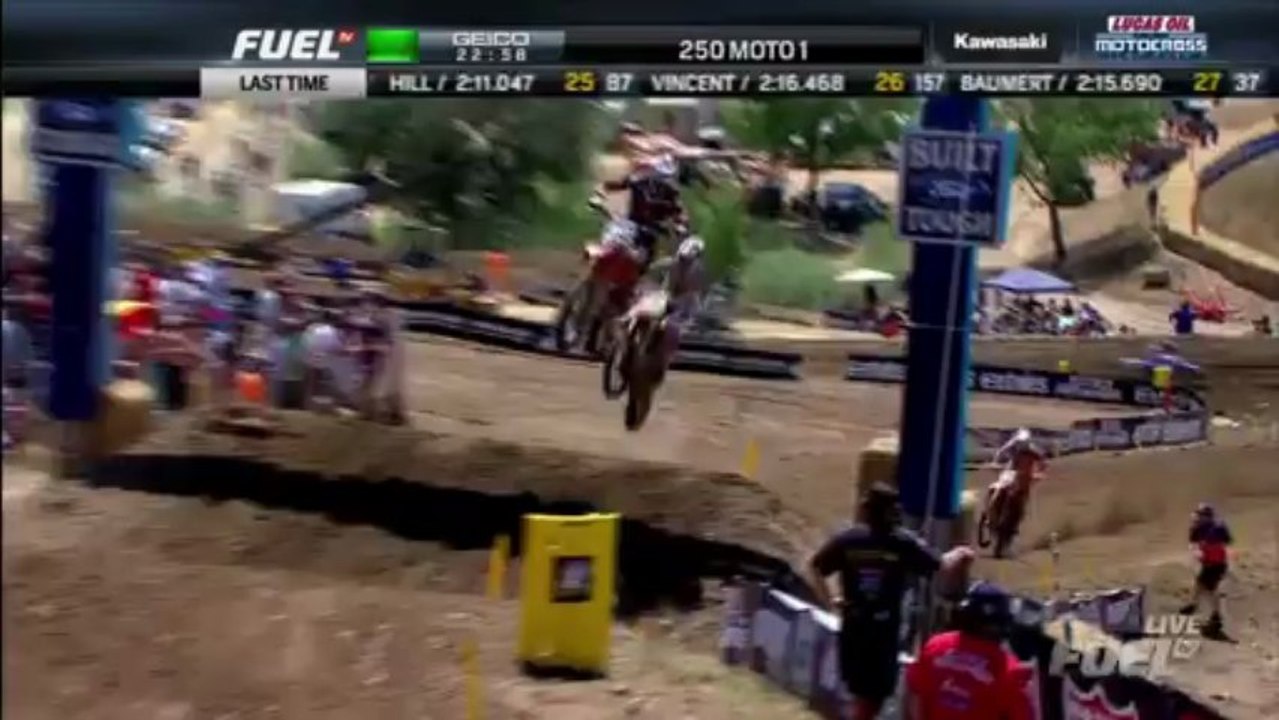2013 AMA 250 Motocross Rd 1 Hangtown Moto 1 HD 720p slicknick610