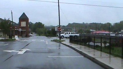 Norfolk Southern container and empty well train northwest through Austell Ga.