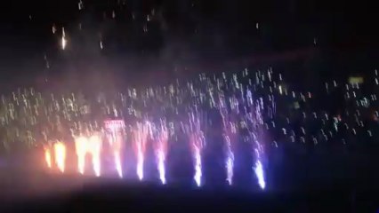 Feu d'artifice au parc