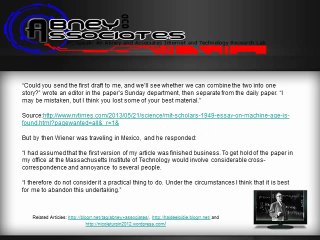 Abney and Associates: In 1949, He Imagined an Age of Robots