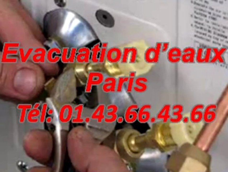 Evacuation d’eaux Paris Tél: 01.43.66.43.66