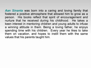 Aan Sinanta likes to Motivate Children