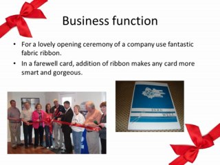 Make your celebration extraordinary with fabric ribbon