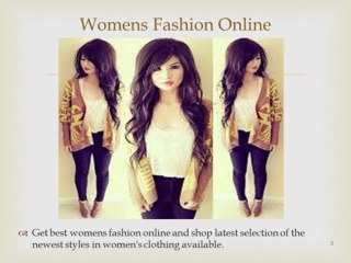 Women Clothes Online Shopping USA