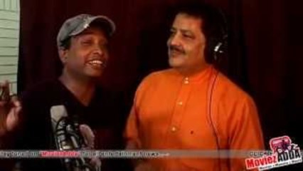 Udit Narayan And  Sunil Pal  At Song Recording Of Money Back Guarantee
