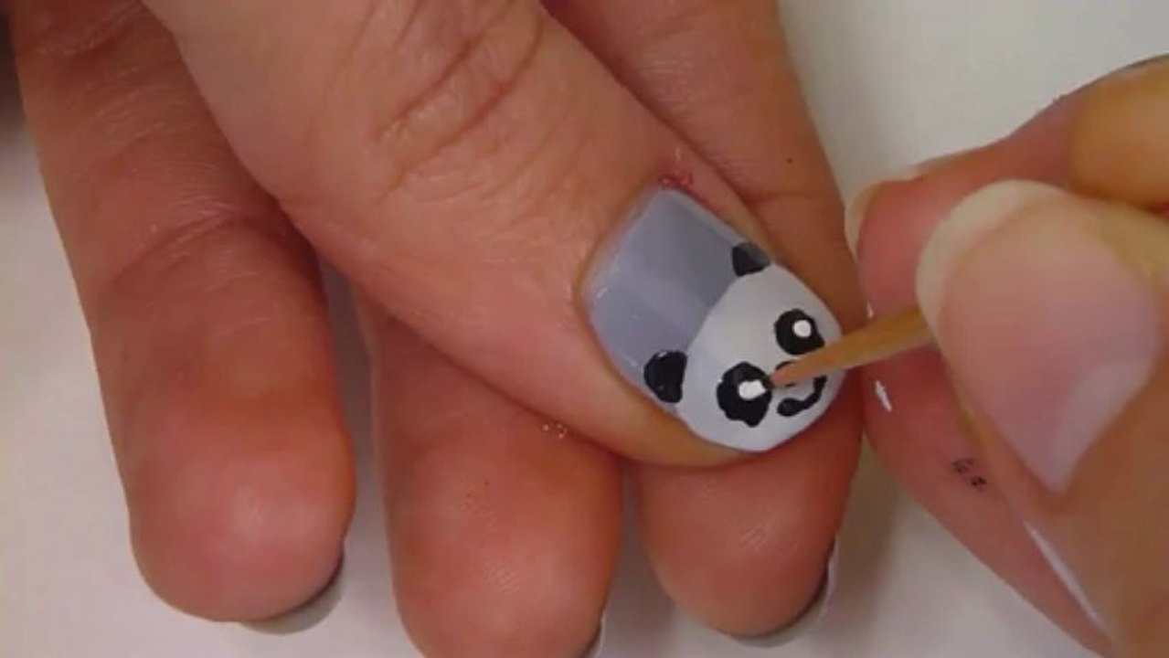 Panda Nail Art