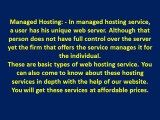 Be Familiar with the Types of Web Hosting Services