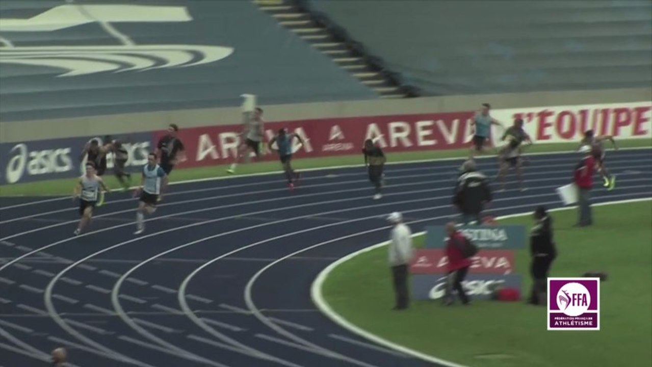 Finale 4x100m M Interclubs Villeneuve d'Ascq 2013