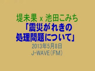 20130508 震災瓦礫の処理問題について　堤未果×池田こみち
