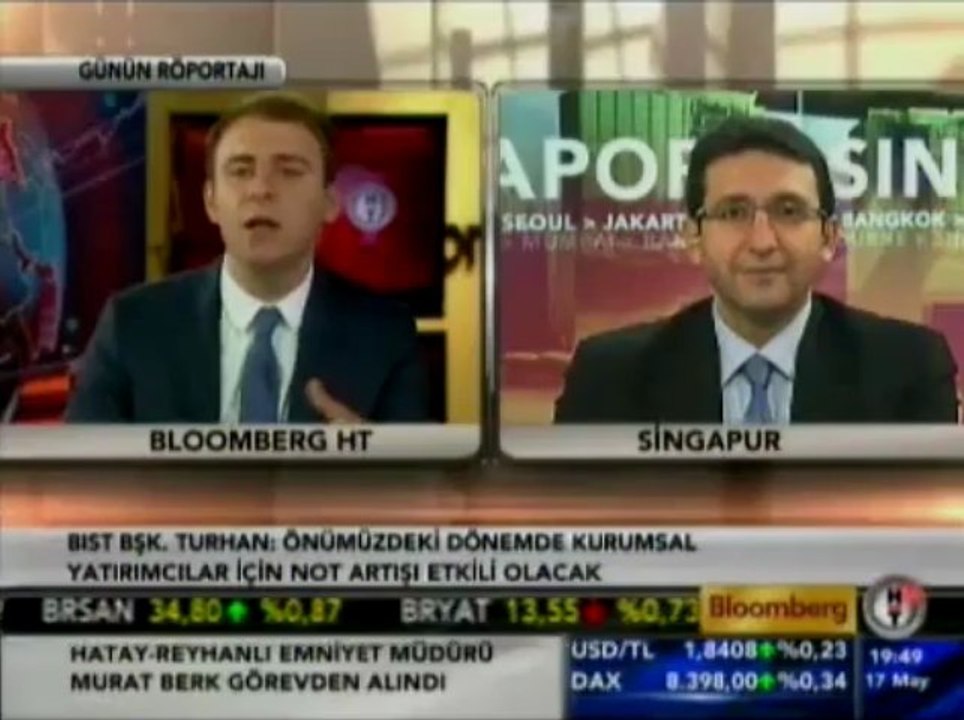Singapur'dan Dr. M. İbrahim Turhan - Bloomberg Röportajı
