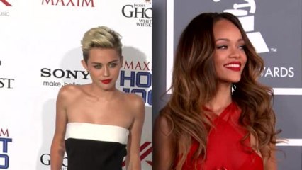 Girl Crush! Rihanna's Up For Making Out With Miley Cyrus