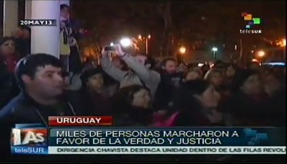 Marcha del Silencio contra la impunidad en Uruguay