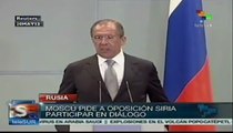 Rusia pide a la oposición siria que participe en diálogos