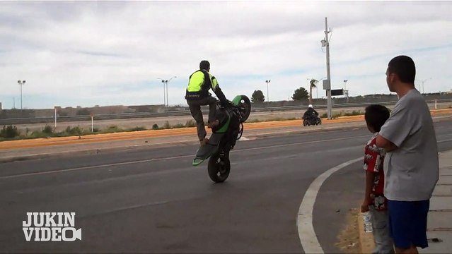 Wheelie Into Food Cart | Moto Stunt Fail