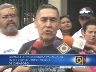 Paralizado servicio de radioterapia en el Hospital Oncológico de Carabobo
