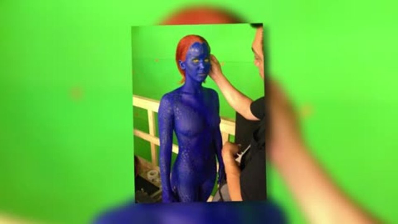 Jennifer Lawrence macht Blau