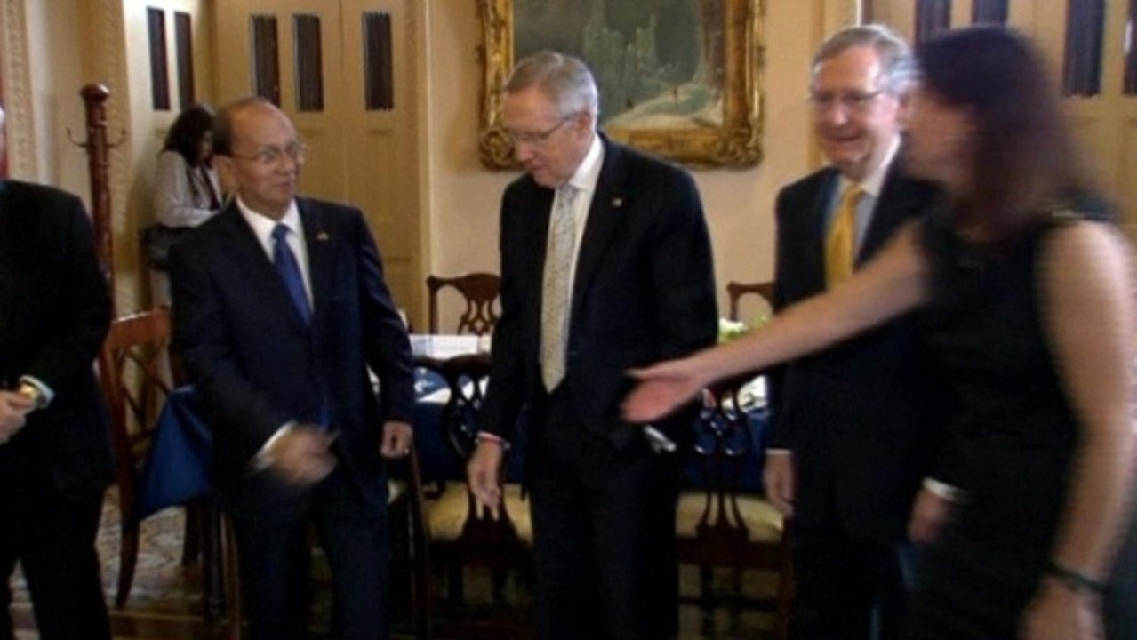 Myanmar President Thein Sein meets with U.S. lawmakers