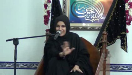 Zakira Zeeshan Fatima Majlis e Aza At Mashad Palace