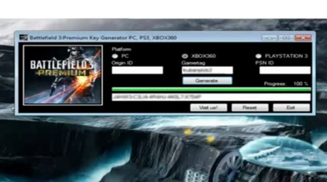 Battlefield 3 Premium Code Generator 2013 updated new