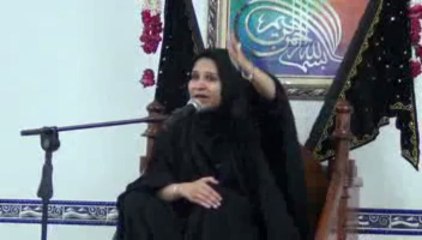 Zakira Zeeshan Fatima Majlis e Aza at Mashad Palace