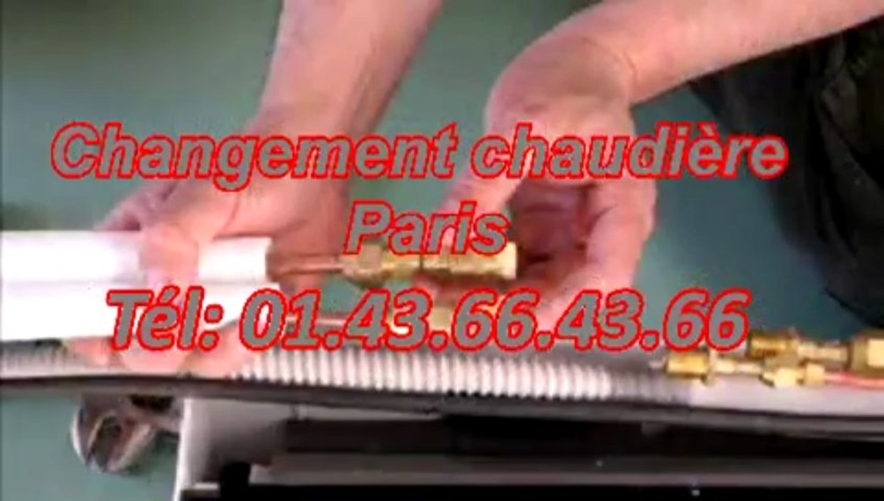 Changement chaudière Paris Tél: 01.43.66.43.66