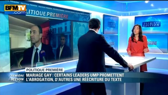Politique Première: le mariage pour tous provoque une fracture au sein de l'UMP - 22/05