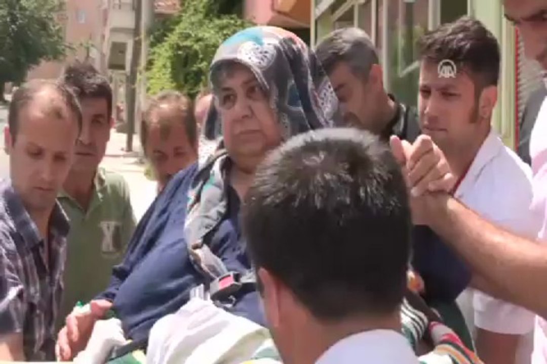300 kiloluk kadın zor taşındı
