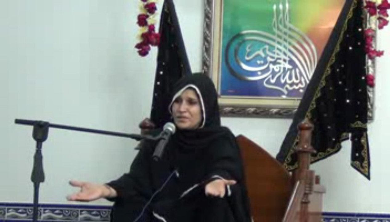 Zakira Zeeshan Fatima Majlis e Aza At Mashad Palace