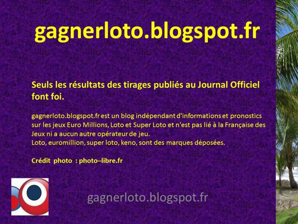 Résultat du Tirage LOTO lundi 27 mai Encore les 5 numéros dans notre système