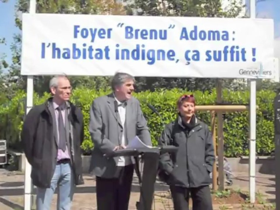 Gennevilliers - Conférence presse Foyer "Brenu" Adoma
