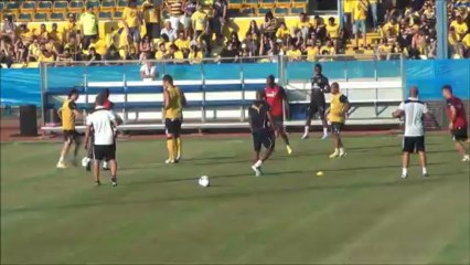 Προθέρμανση ΑΕΛ τελικός κυπέλλου